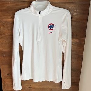 Nike Dri Fit, Cubs, half zip pull over, Women’s size Small